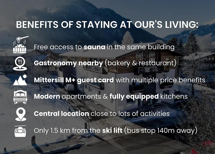 Our's Living - Modern With Sauna Near Kitzbueheler Alpen Lift アパート *